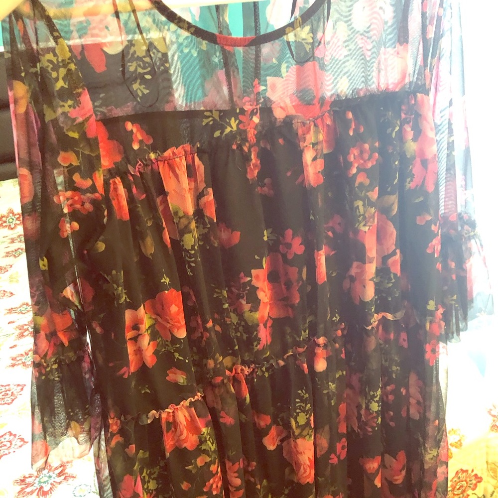 Woman's fluffy dress